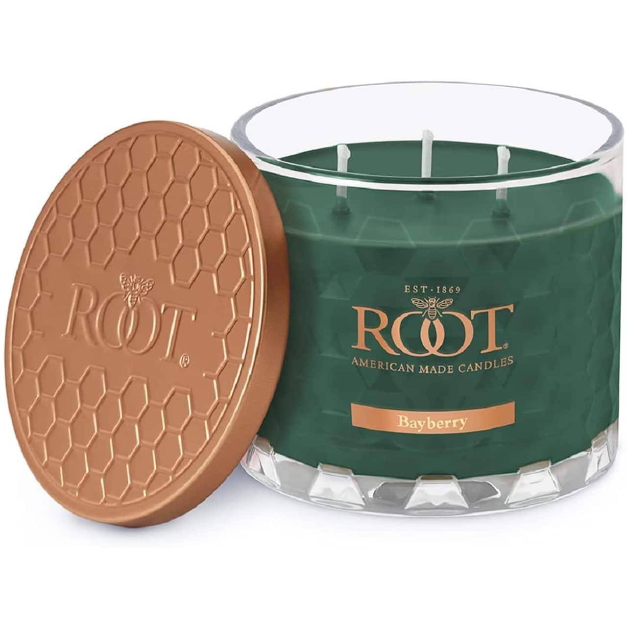 Root Candles Signature 3-Wick Honeycomb Beeswax Blend Jar Candle